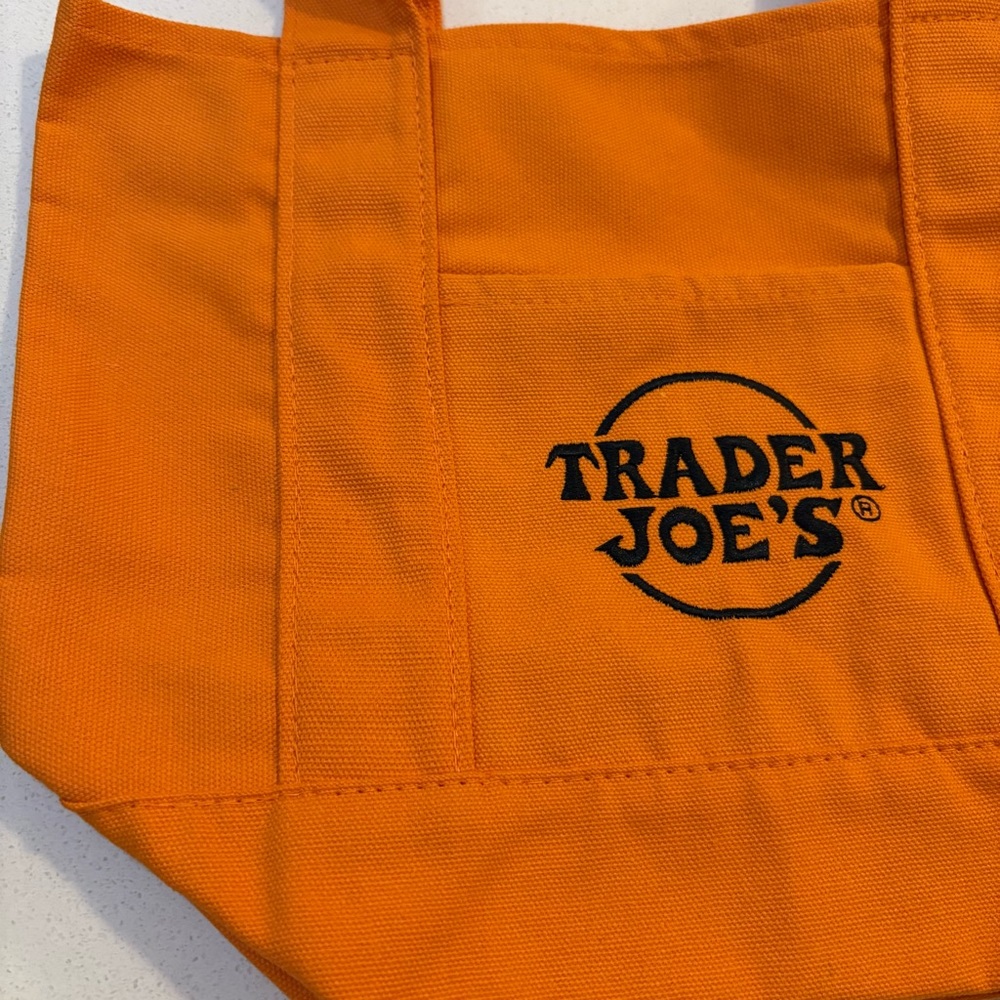 Trader Joe's Orange Tote Bag - Picture 6 of 10